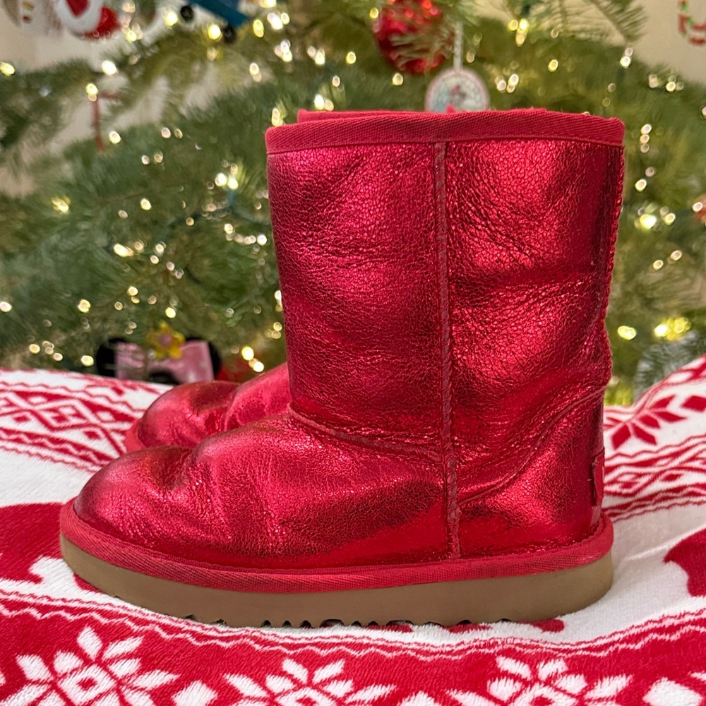 UGG Classic Red Boots - Picture 3 of 9